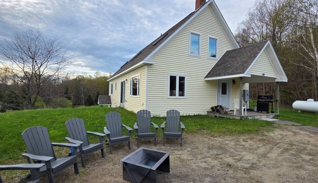 Buttercup Getaway. a 4-bedroom house on 9 acres in East Burke.ski bike & relax