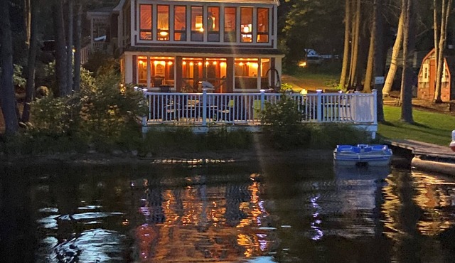 Charming and spacious lakefront home with 4 bedrooms, hot tub and pool table!