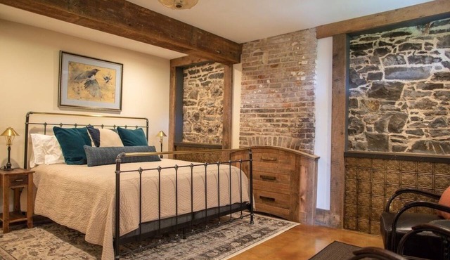 Charming garden apartment with Hudson River views in historic downtown Kingston