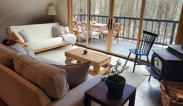 Charming Vermont A-Frame: Cozy Cabin in the Woods