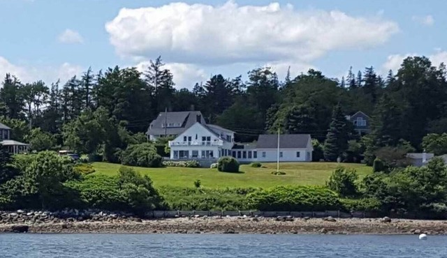 Classic Coastal Maine Retreat with Private Beach & Spectacular Waterfront Views
