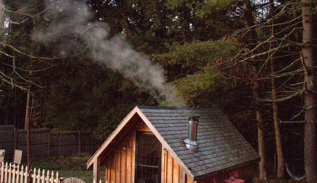 Clem’s Cottage in the sheep pasture