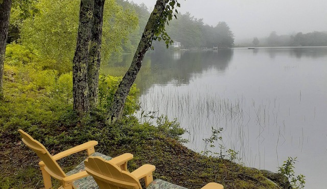 Cozy lakeside cottage surrounded by islands providing unique privacy