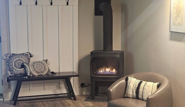Cozy spacious 1-bedroom apartment sleeps 3, with AC, walk to town. Near skiing.