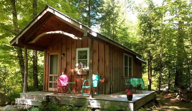 Custom Cabin Surrounded by River in Newfane, Vermont