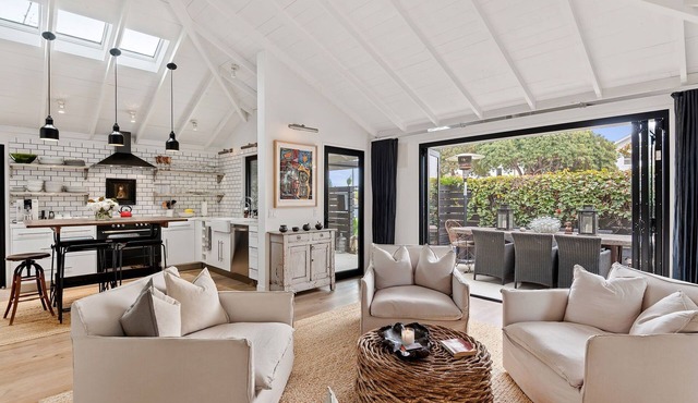 Designer Home just Steps From The Beach with Hot Tub & Fire Pit