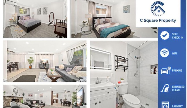 Dreamy & Relaxing Gem With Backyard - 12mins to DT LA