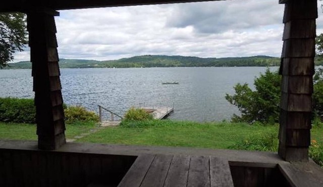 Enjoy 250' of private waterfront on Caspian Lake in Greensboro, Vermont