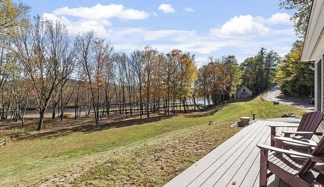Enjoy private and pristine access to the Pemigewasset River from THE RIVER VIEW…