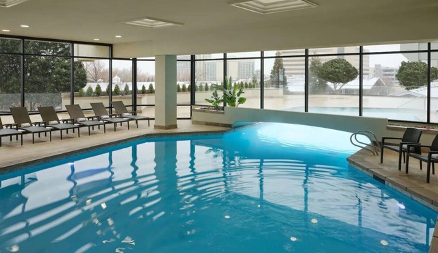 Experience Modern Comfort: Room w/Cozy Beds & Pool Access