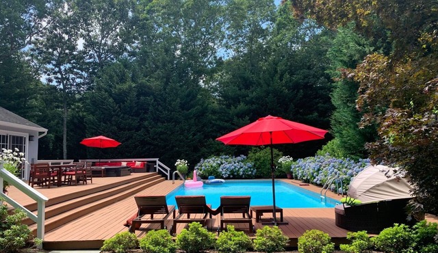 Family Friendly Bright Home With Pool, Hot Tub, 1 Mile to Bay & Maidstone Beach