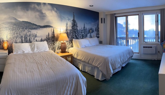 Family-Friendly, Ski-On/Ski-Off Condo at Bolton Valley Resort Base Lodge