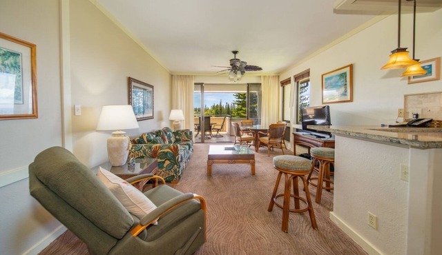Golf Villas Partial Ocean View 1 Bedroom at The Kapalua Villas Maui