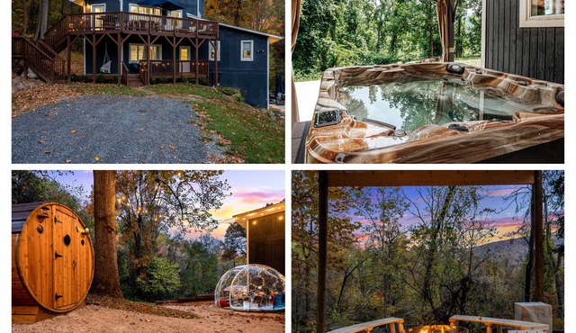 Harmony Ridge Hideaway: 10 acre mountain retreat w/hot tub and sauna