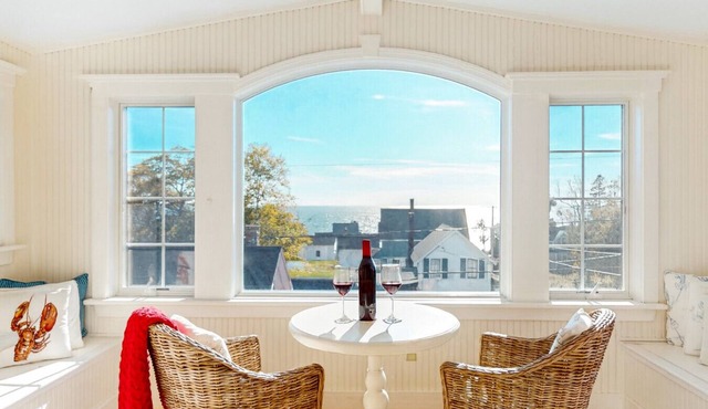 Historic Maine Cottage with Wrap-Around Porch & Ocean Views