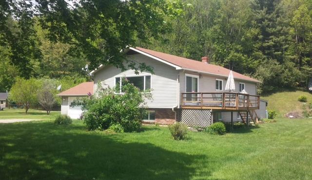 House in the heart of the Green Mnts. Hiking/biking trails. Something for all.