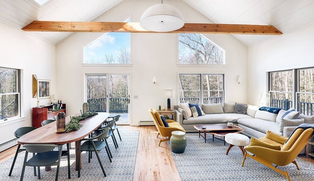 Interior designed chalet in the Catskill Mountains; wraparound deck, scenic...