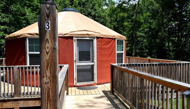 Intimate Yurt Rental Ideal for Romantic Glamping in Virginia
