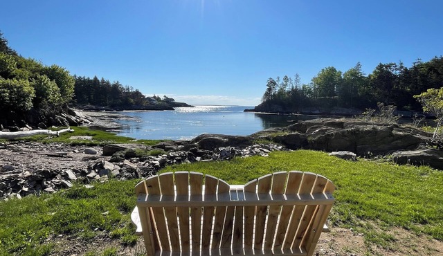Johnson Homestead. One level living, ocean view with semi-private beach access.