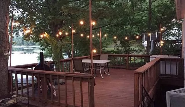Lakefront property at its finest. Nearby fantastic skiing slopes.