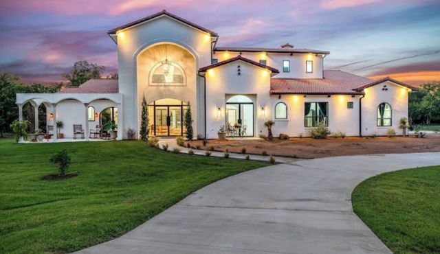 Lakeside Mediterranean Mansion