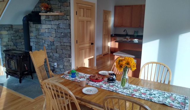 Large relaxing house in 25 acres of private woods with lake access.