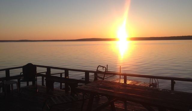 Let nature wash away your stress on Schoodics’ crystal clear and spring fed lake