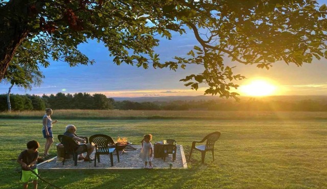 Litchfield hilltop home with long view and sunsets