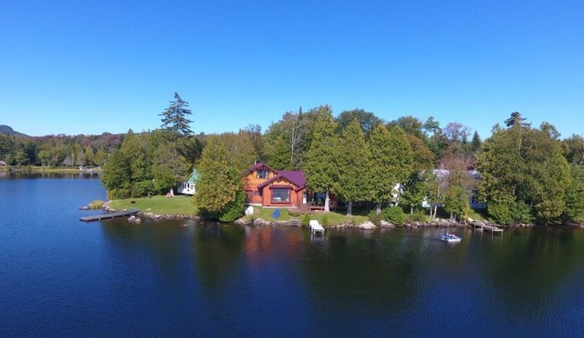 Loon Lodge, a waterfront 2 bedroom cabin on Newark Pond in Newark, Vermont, NEK
