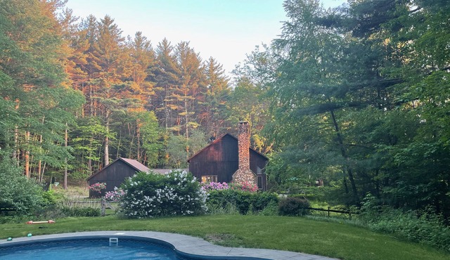 Lovely vacation home on secluded hillside with views and heated pool