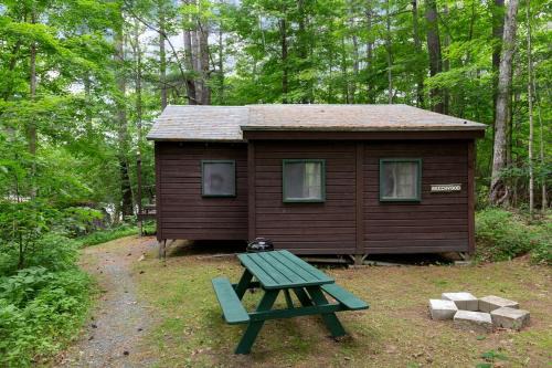 Luxury Camping Cabin with Fireplace near Hanover, New Hampshire