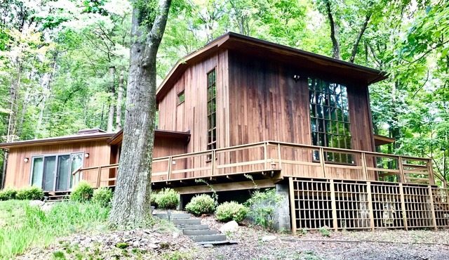 Midcentury Modern Cabin Home in the Woods- Under 2 Hrs From NYC!