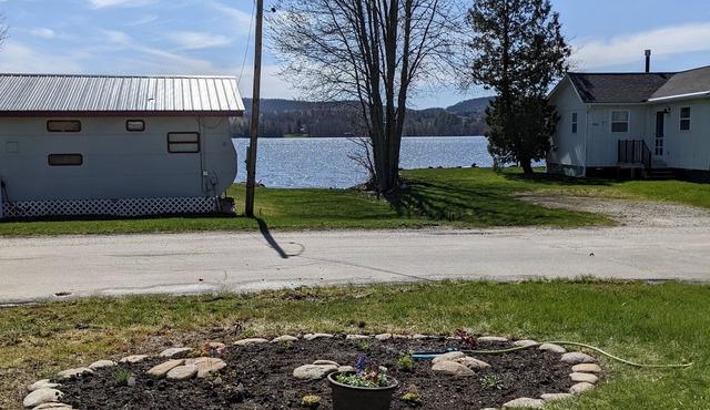 Modern, bright house set back from shores of Lake Salem, Vermont