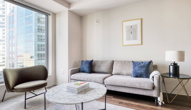 Modern Chinatown/Theater District 2BR w/W/D & Gym, nr T, by Blueground