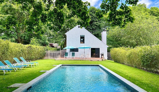 Modern East Hampton Oasis – Heated Pool & Just Steps to Village