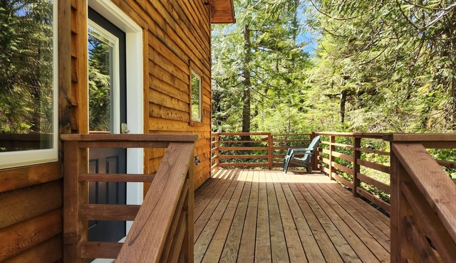New build, private, 2-bedroom cabin tucked into the woods