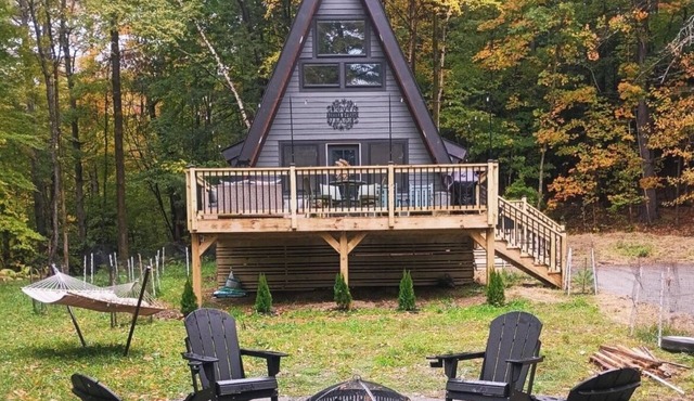 "Newly Built" A-Frame nestled in the woods
