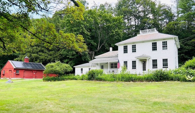 Newly renovated historic home on the Deerfield River. Sleeps 10.