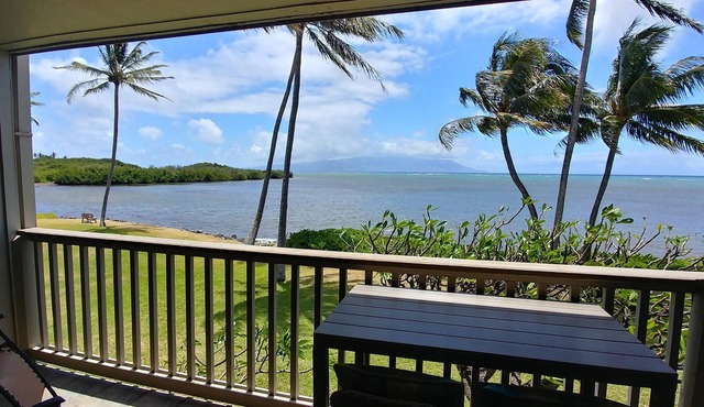 Oceanfront, AC!, king bed, kayaks, pickleball, and beach stuff all included!
