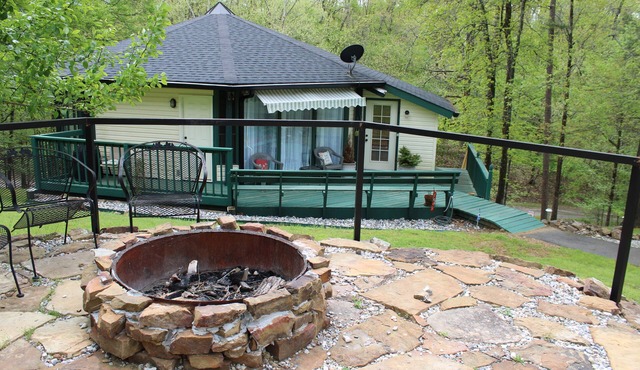 Octagon house nestled in the woods w/lots of deer, birds, & wildlife