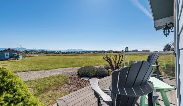 Panoramic Mountain views from your King room in Sequim