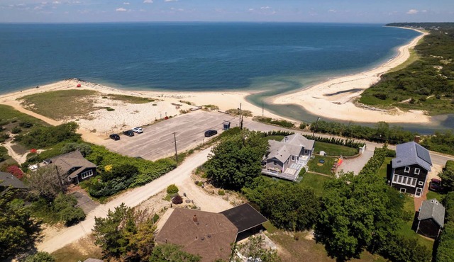Peconic Retreat | Across from Beach with Water Views