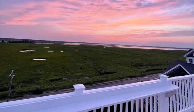 Plum Island Waterfront with 360 water views and roof deck!