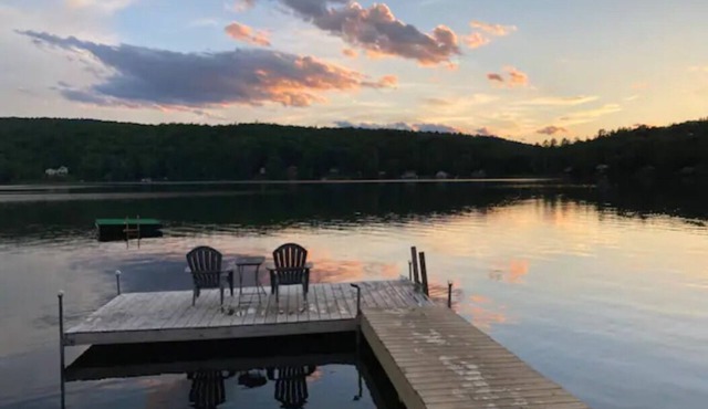 Private Lakeside Camping with Included Tent, Air Mattresses, Kayaks, Fire Wood