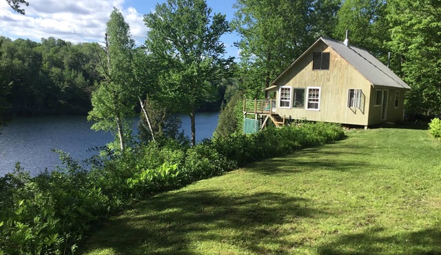 Private Mountain Pond Cabin, is for sale, 275,000, text owner for information