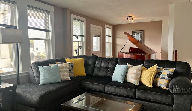 Quiet Grand piano Apt near T station towards Boston, TD Garden, and Hospitals.