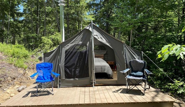 Reconnect with Nature at this Glamping Tent in East Wakefield, New Hampshire