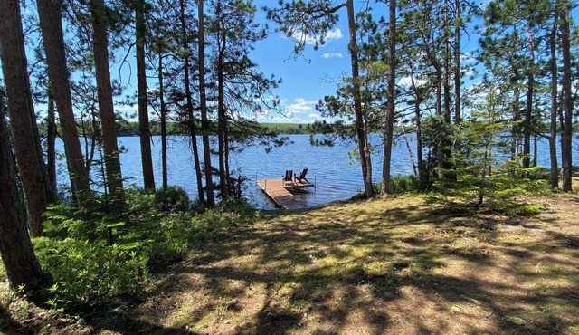 Remote, off-grid island cabin in The Forks.