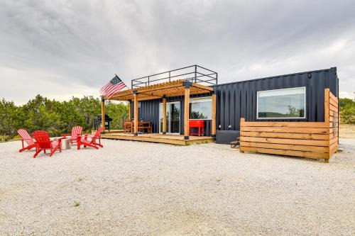 Remote Strawn Container Home w/Hot Tub!