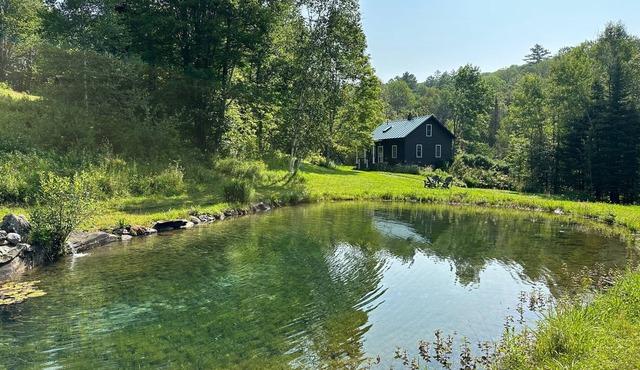 Rural Vermont with internet and Smart TV, cell phone works, Dogs welcome.
